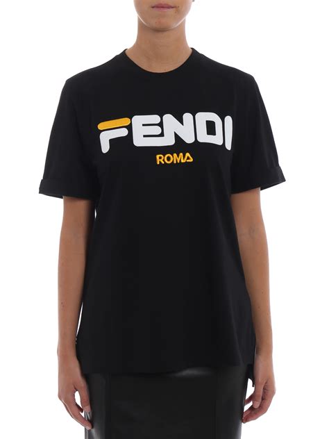 fendi fila tshirt|fendi and fila fashion week.